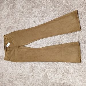 Banana Republic factory suede (Camel color) boot cut pants (size 26/2)